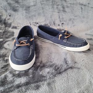 Sperry Navy Lounge Away Casual Sneakers Sz 9.5